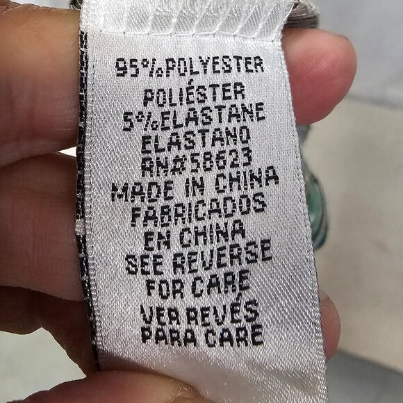 Claudia Richard Green Brown Retro Maxi Dress Halter Beaded Hippie Festival L - Picture 10 of 12